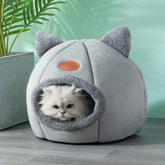 “Cozy Cat Bed House – Soft Warm Pet Cave for Indoor Cats & Kittens”