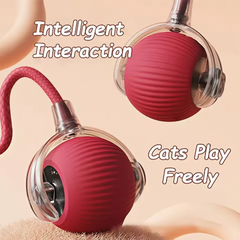 “Smart Interactive Cat Ball – Durable USB-Rechargeable Obstacle-Avoidance Toy”