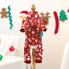 Christmas Dog Jumpsuit | Cute Holiday Outfit for Small Dogs Puppies