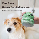 “Fun Foaming Dog Bath Toy & Foam Shampoo – Waterless Dog Bath