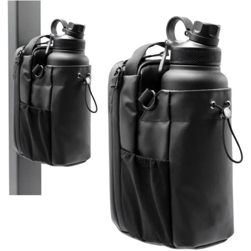 Magnetic Water Bottle Bag Large Capacity Specific Water Cup Holder with Strong Magnet Portable Bag for Outdoor Sports Gym Camp magnetic bag magnetic purse closure  crossbody bag with magnetic closure purse magnet