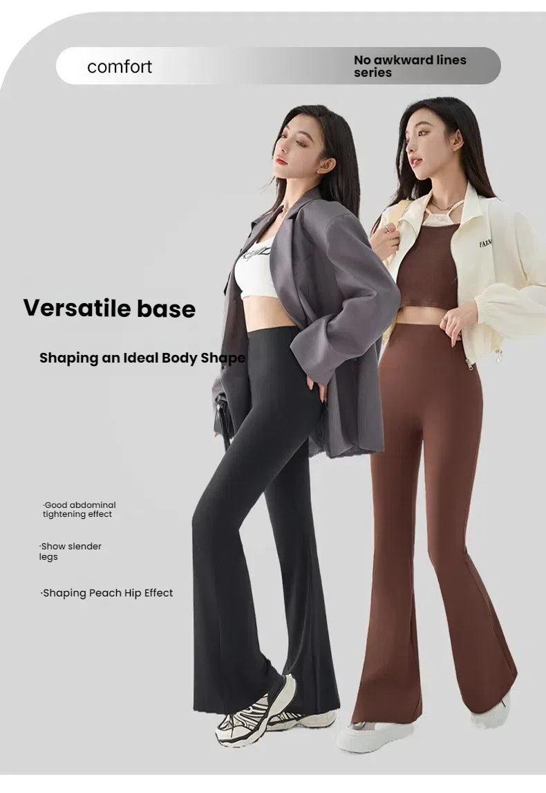 New High Waist Flared Shark Pants for Women Summer Stretchy Bootcut Shark Pants Retro Casual Trousers Streetwear Woman clothes