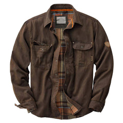 Motorcycle Style Men's Jacket Heavy Duty Long Sleeved Cotton Jacket Autumn Winter Retro Workwear Jacket Thickened Windproof Jack
