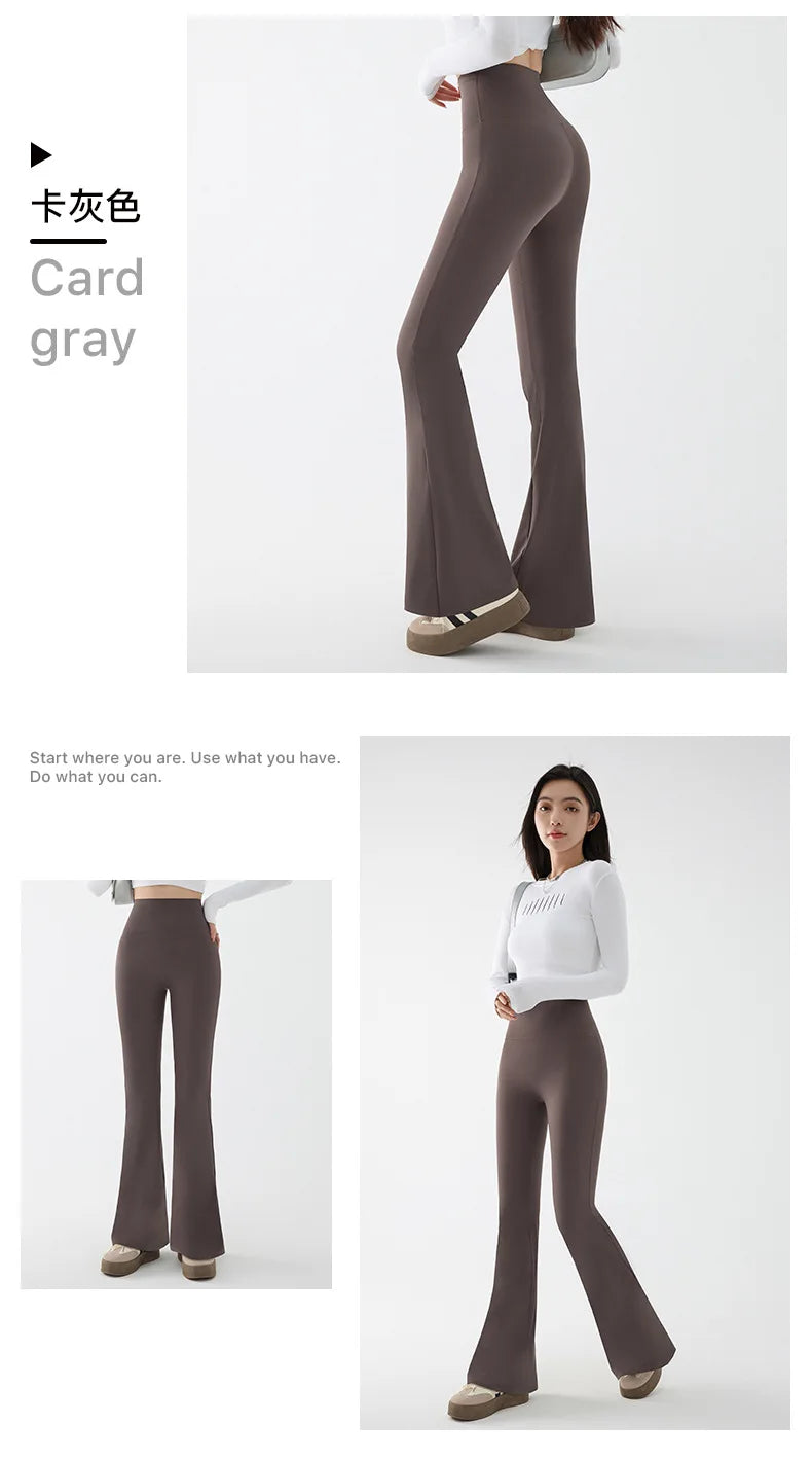 New High Waist Flared Shark Pants for Women Summer Stretchy Bootcut Shark Pants Retro Casual Trousers Streetwear Woman clothes