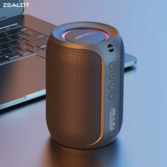 Zealot-S32PRO Powerful Bluetooth Speaker, Bass Wireless, LED Light, Outdoor Speakers, Subwoofer, Waterproof