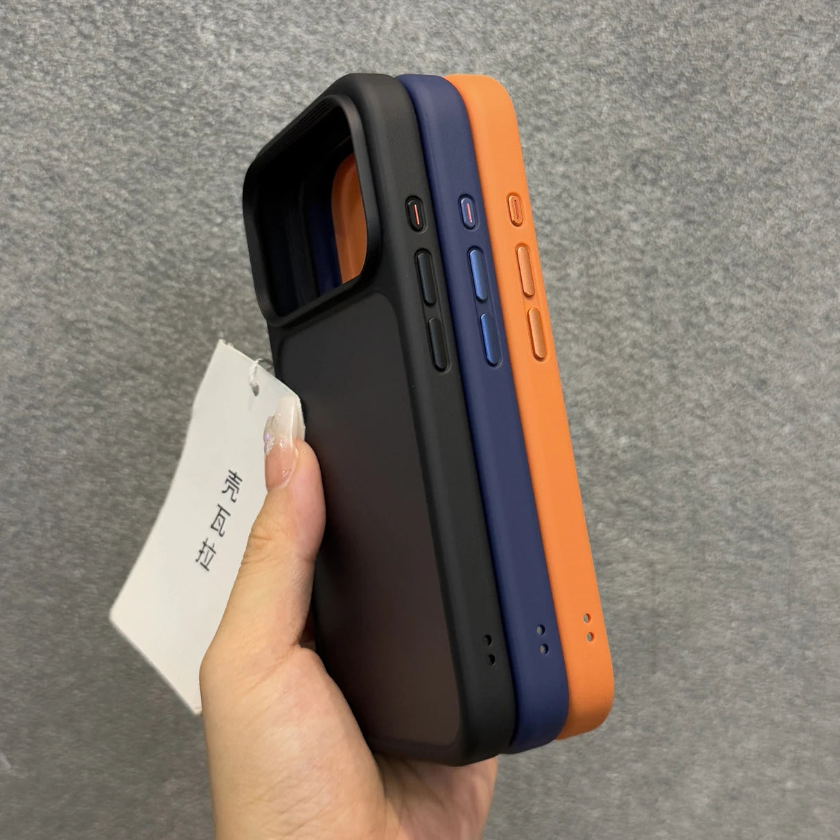 Luxury Orange Shield Matte Transparent Phone Case For iPhone 17 Pro Max 17 Pro 17 New Metal Buttons Skin Feel Shockproof Cove i phone 17 r