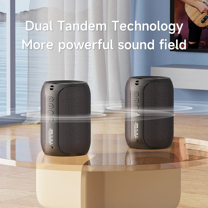 Zealot-S32PRO Powerful Bluetooth Speaker, Bass Wireless, LED Light, Outdoor Speakers, Subwoofer, Waterproof