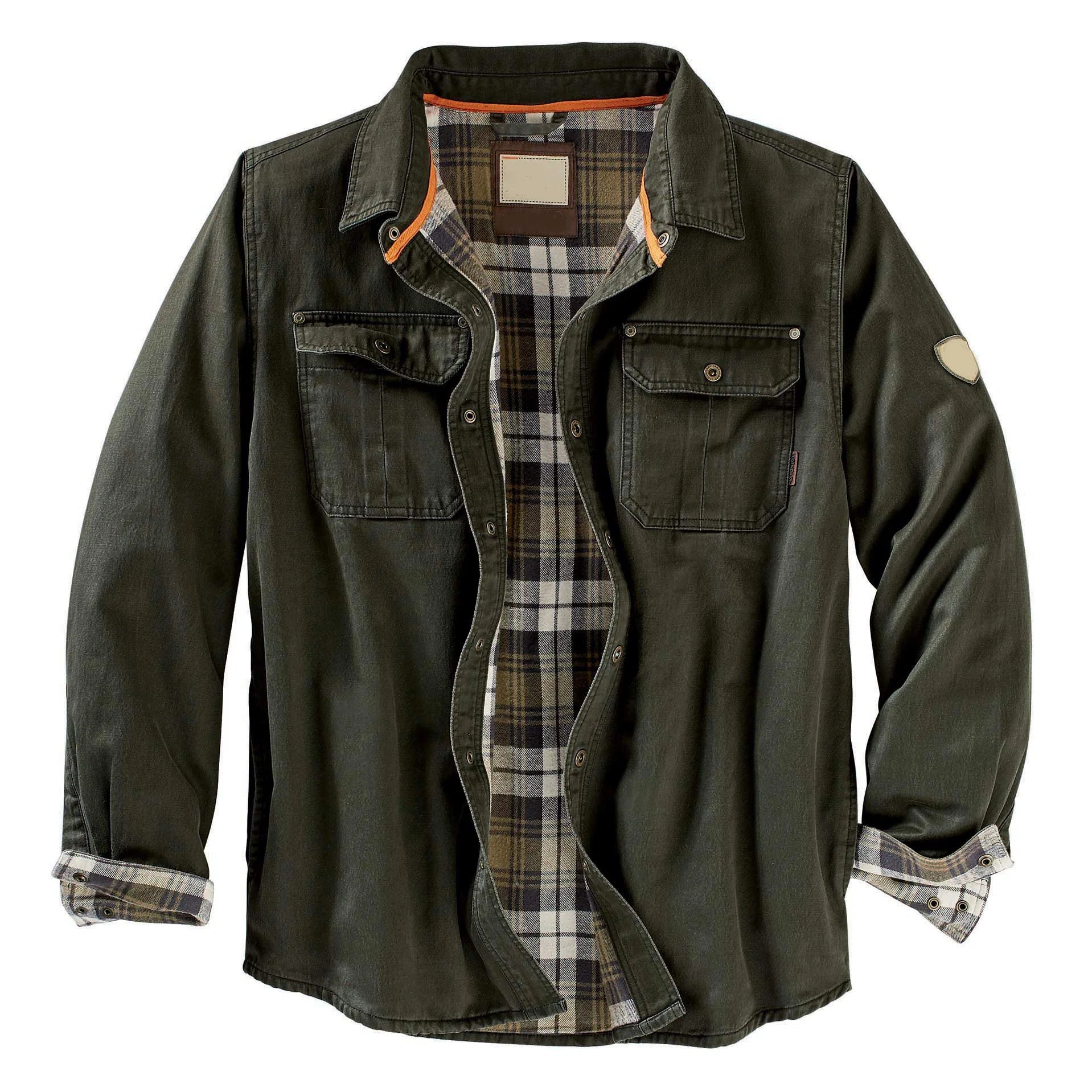 Motorcycle Style Men's Jacket Heavy Duty Long Sleeved Cotton Jacket Autumn Winter Retro Workwear Jacket Thickened Windproof Jack