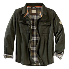 Motorcycle Style Men's Jacket Heavy Duty Long Sleeved Cotton Jacket Autumn Winter Retro Workwear Jacket Thickened Windproof Jack