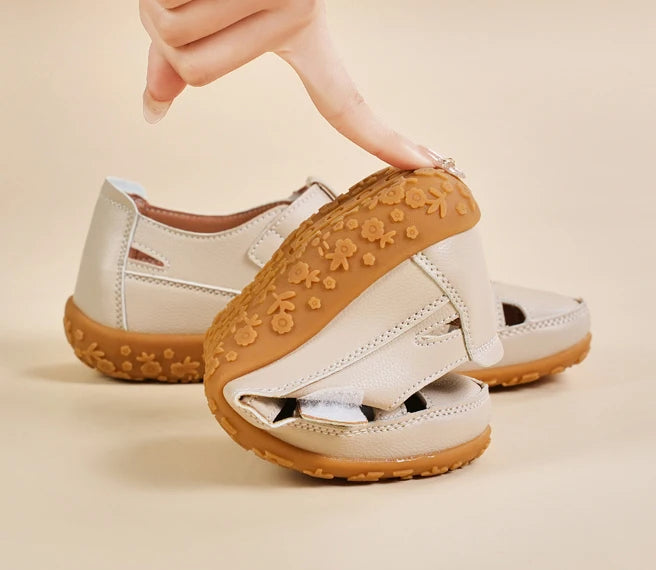 New Summer Loafers Women Sandals Ladies Sandals Comfortable Flats Walking Sandals Covered Toe Beach Shoes Woman Footwear Shoes