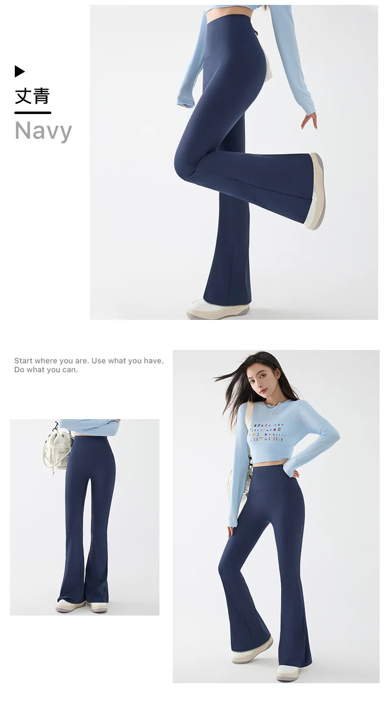 New High Waist Flared Shark Pants for Women Summer Stretchy Bootcut Shark Pants Retro Casual Trousers Streetwear Woman clothes