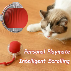“Smart Interactive Cat Ball – Durable USB-Rechargeable Obstacle-Avoidance Toy”