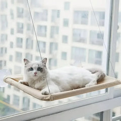 “Premium Cat Window Hammock – Strong Suction, Elevated Lounging Spot