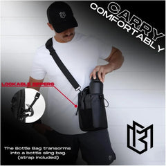 Magnetic Water Bottle Bag Large Capacity Specific Water Cup Holder with Strong Magnet Portable Bag for Outdoor Sports Gym Camp magnetic bag magnetic purse closure  crossbody bag with magnetic closure purse magnet