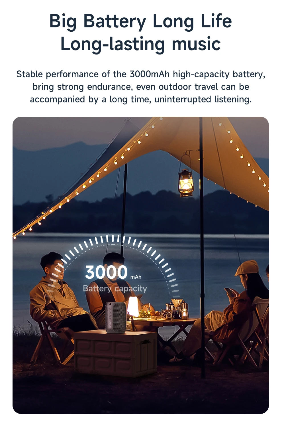 Zealot-S32PRO Powerful Bluetooth Speaker, Bass Wireless, LED Light, Outdoor Speakers, Subwoofer, Waterproof