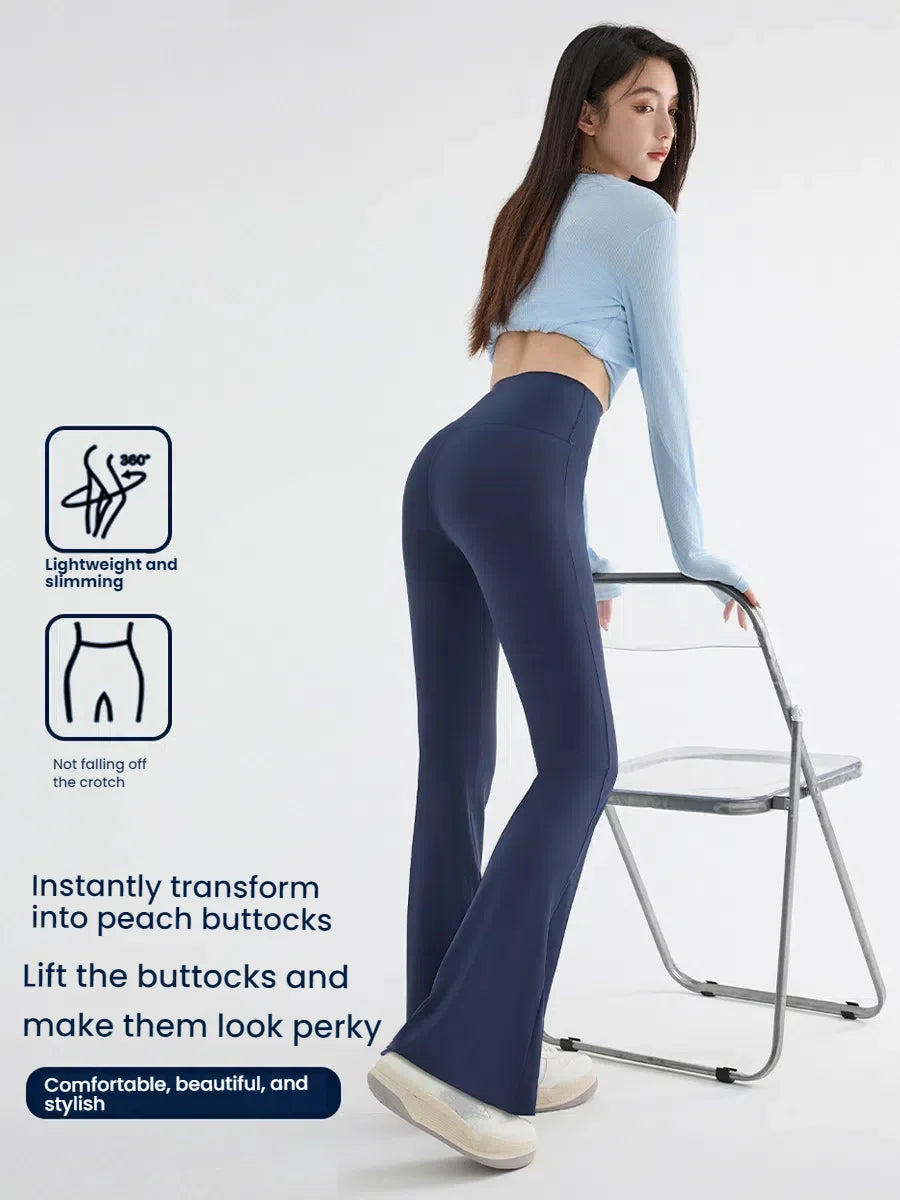 New High Waist Flared Shark Pants for Women Summer Stretchy Bootcut Shark Pants Retro Casual Trousers Streetwear Woman clothes