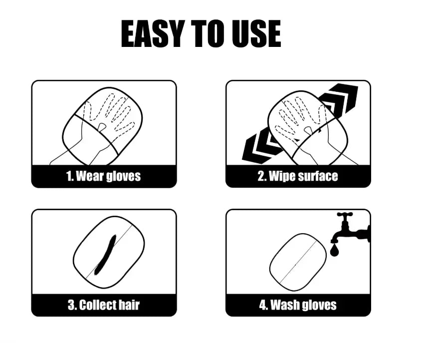 Cat Hair Glove Wool Removal Glove Pet Grooming Brush To Remove Dog Hair From Clothes Sofa Carpet With Electrostatic Cleaning