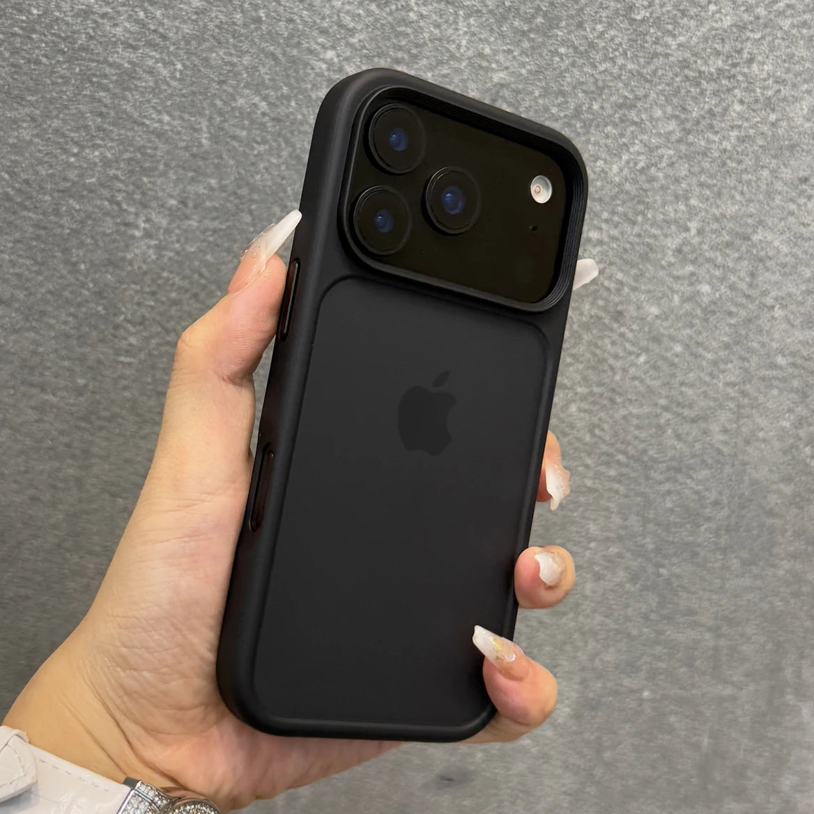Luxury Orange Shield Matte Transparent Phone Case For iPhone 17 Pro Max 17 Pro 17 New Metal Buttons Skin Feel Shockproof Cove i phone 17 r