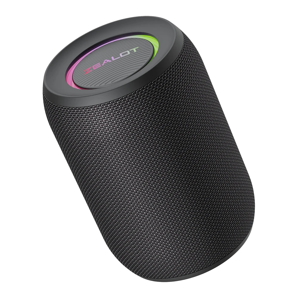 Zealot-S32PRO Powerful Bluetooth Speaker, Bass Wireless, LED Light, Outdoor Speakers, Subwoofer, Waterproof