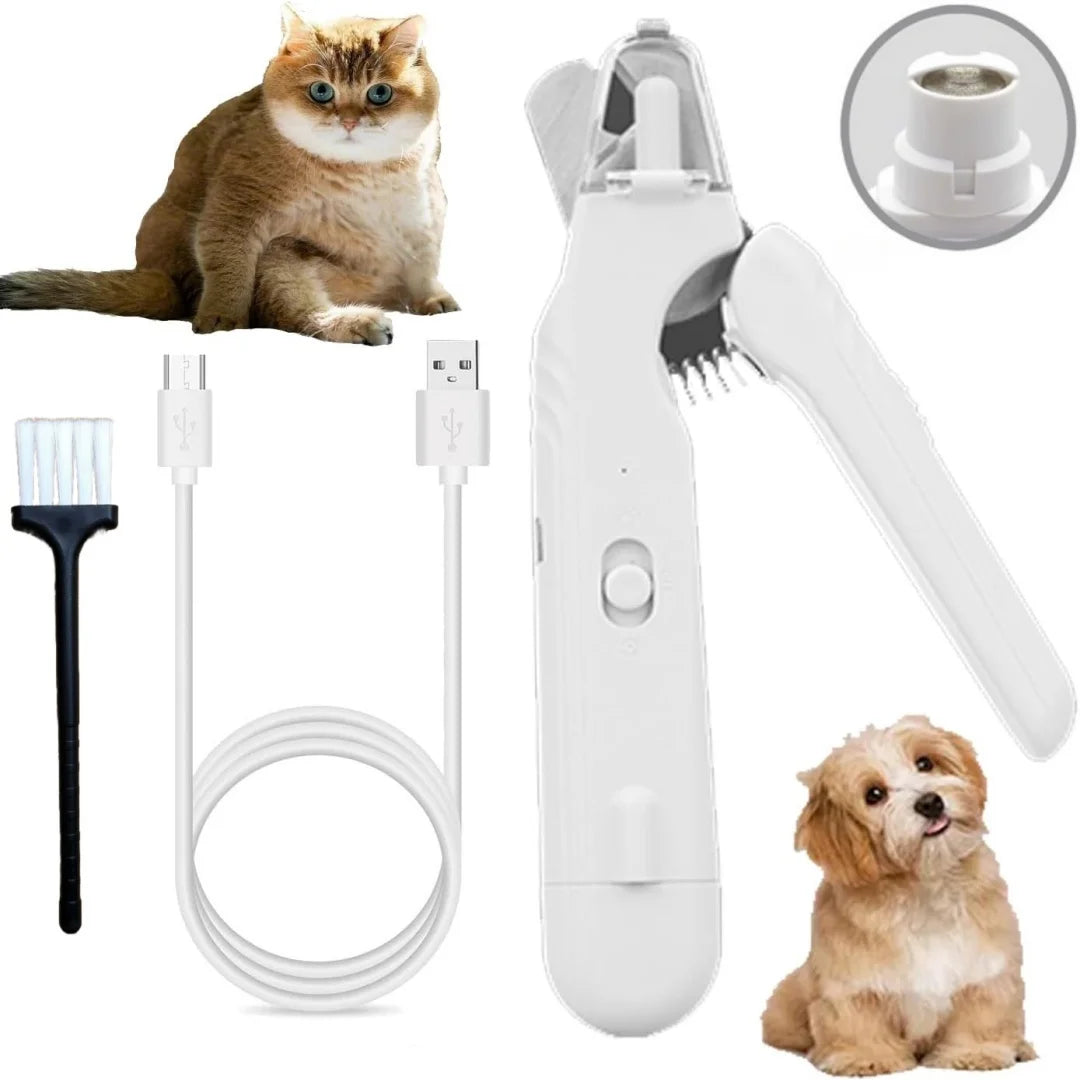 “LED Pet Nail Clipper – Safe Nail Trimmer with Guard for Dogs & Cats”