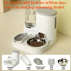 “2-in-1 Automatic Pet Feeder with Water Dispenser | Cat & Dog Feeder UK”