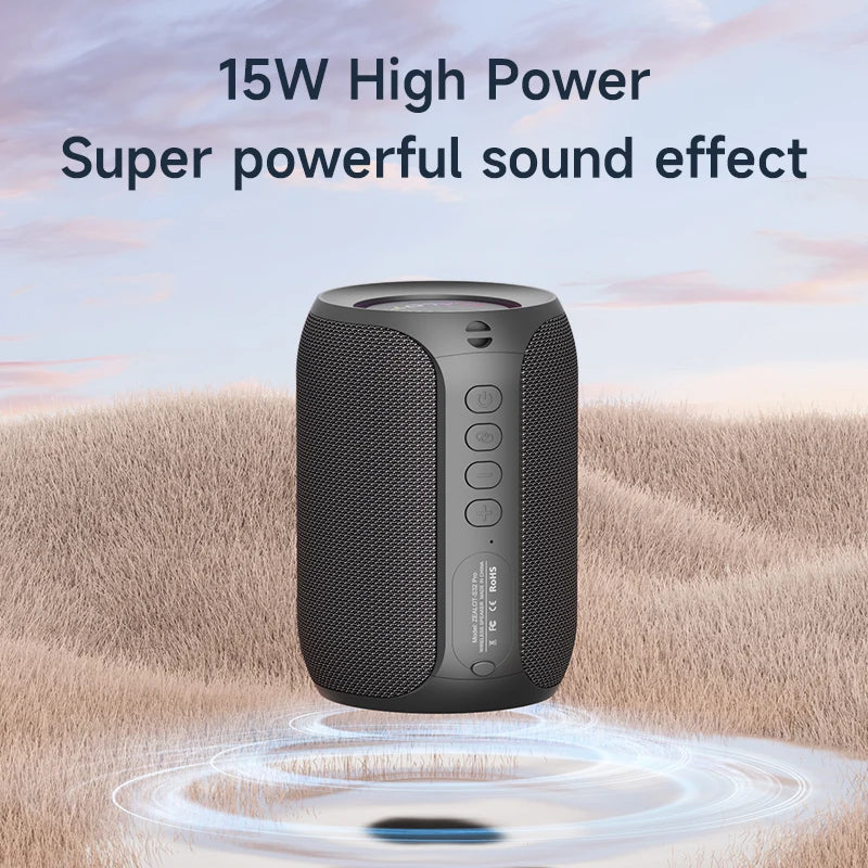 Zealot-S32PRO Powerful Bluetooth Speaker, Bass Wireless, LED Light, Outdoor Speakers, Subwoofer, Waterproof