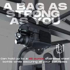 Magnetic Water Bottle Bag Large Capacity Specific Water Cup Holder with Strong Magnet Portable Bag for Outdoor Sports Gym Camp magnetic bag magnetic purse closure  crossbody bag with magnetic closure purse magnet